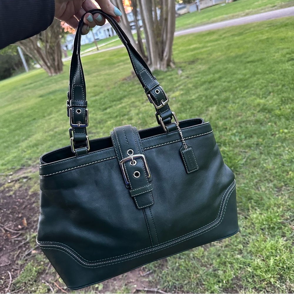 Coach Satchel Hunter Green
